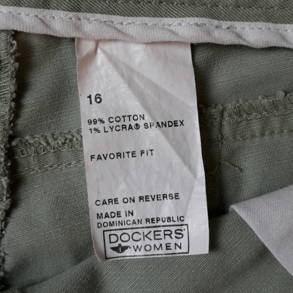 Dockers Women Sage Green Shorts - Picture 4 of 6